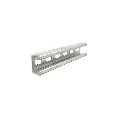Heavy-Duty Solid Strut Channel with 200 Lbs Weight Capacity 9/16 Inch Hole Size and 2 Inches Hole Spacing