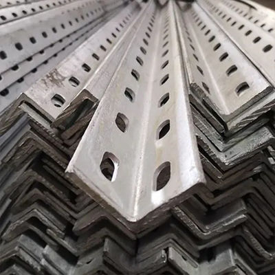 L em forma de ranhuras feixe de ângulo reto 90 graus galvanizado reforçado pré-perfurado