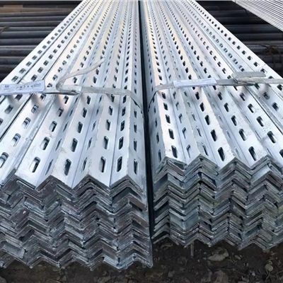 L em forma de ranhuras feixe de ângulo reto 90 graus galvanizado reforçado pré-perfurado