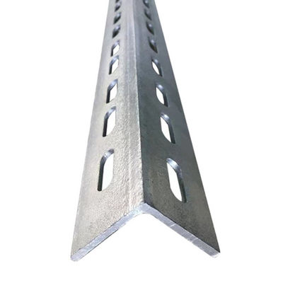 Feixe de canal de aço galvanizado em ângulo de ranhuras para prateleiras de armazém 6mm-10mm