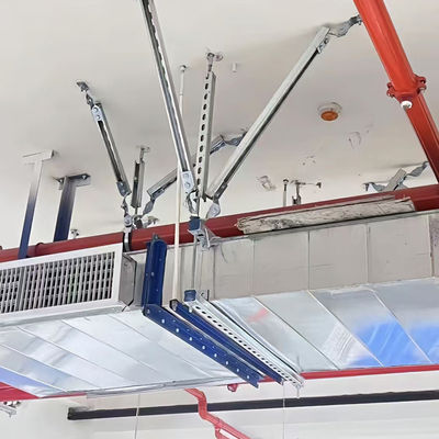 Sistemas de tubulação de travagem sísmica suspensa de tecto para luminárias