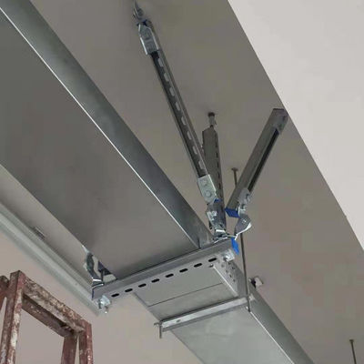 HDG Cable de aço galvanizado Sismic Bracing Swing Longitudinal Brace Suporta