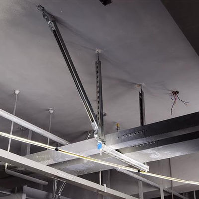 HDG Cable de aço galvanizado Sismic Bracing Swing Longitudinal Brace Suporta