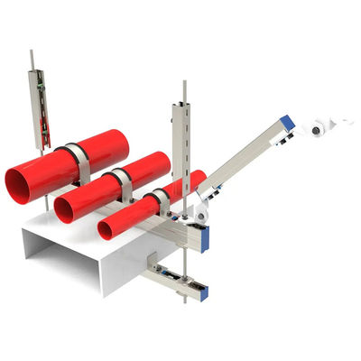 Tremor de terra de carga pesada 4 Way Sismic Bracing para sprinkler de incêndio 100mm-300mm