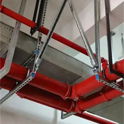 Tremor de terra de carga pesada 4 Way Sismic Bracing para sprinkler de incêndio 100mm-300mm