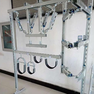 Reforço sísmico galvanizado ajustável de 4 vias para sistemas de pulverização 500 kg