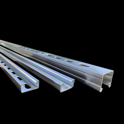 Tubos de aço carbono perfurado pré-galvanizado Unistrut C canal viga 6 polegadas