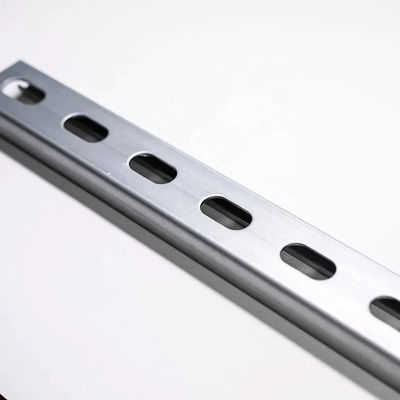 9/16 Inch Hole Size Solid Strut Channel with 14 Holes and 200 Lbs Weight Capacity for Construction Support