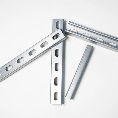 Heavy-Duty Solid Strut Channel with 200 Lbs Weight Capacity 9/16 Inch Hole Size and 2 Inches Hole Spacing